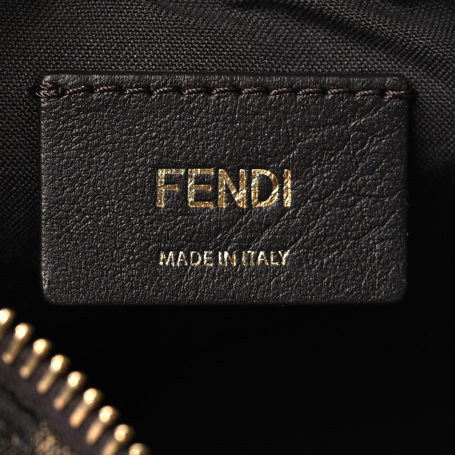 Fendi Fabric Jacquard Vitello Grace FF 1974 Mini Fendigraphy Hobo Bag Tobacco Moro Ebano 6 of 11