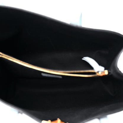 Versace Grained Calfskin Virtus V Tote Light Blue 5 of 8