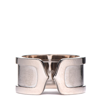 Cartier 18K White Gold 10mm Logo De Ring 50 5.25 1 of 7