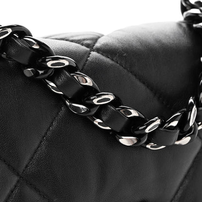 Chanel Lambskin Quilted Medium Chanel 19 Flap So Black 15 of 15