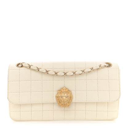 Chanel Lambskin Chocolate Bar Leo Lion Flap White 1 of 15