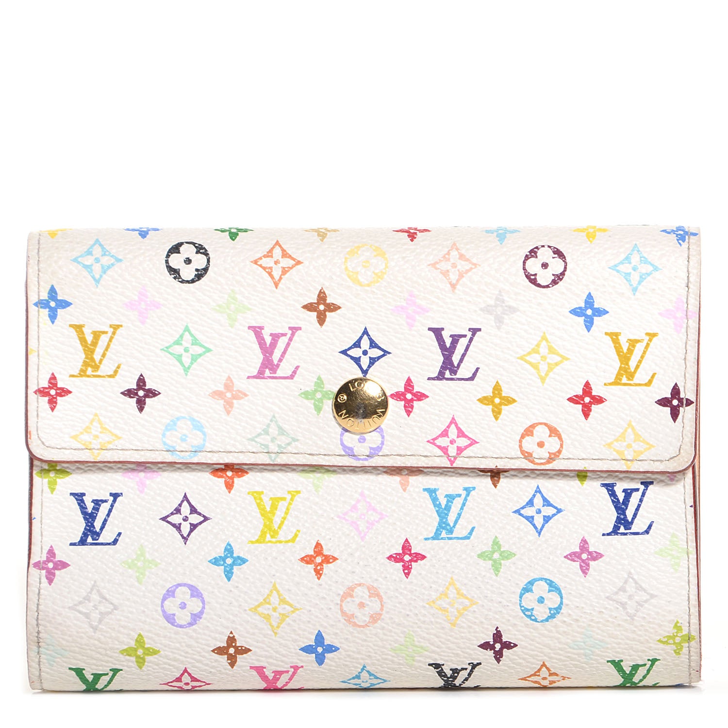 Louis Vuitton Monogram Multicolor Alexandra Wallet White 1 of 7