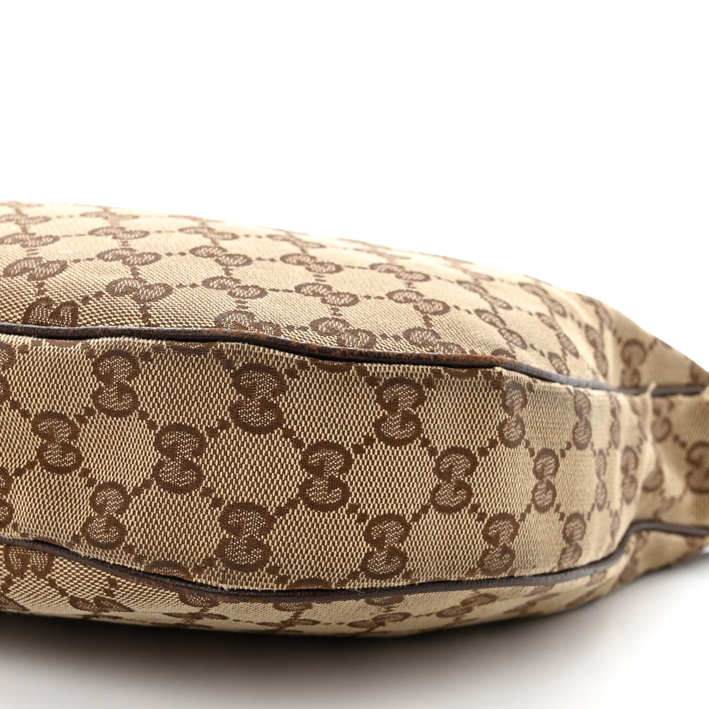 Monogram Web Medium Flat Messenger Bag Brown