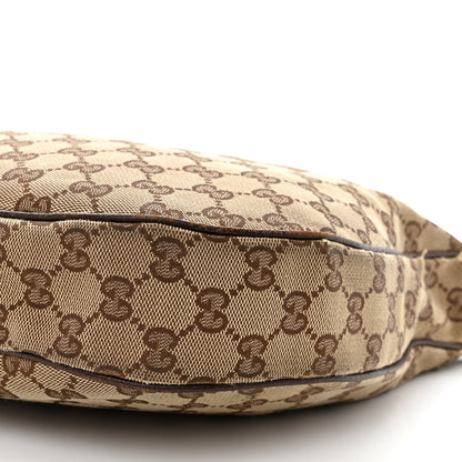 Gucci Monogram Web Medium Flat Messenger Bag Brown 12 of 16