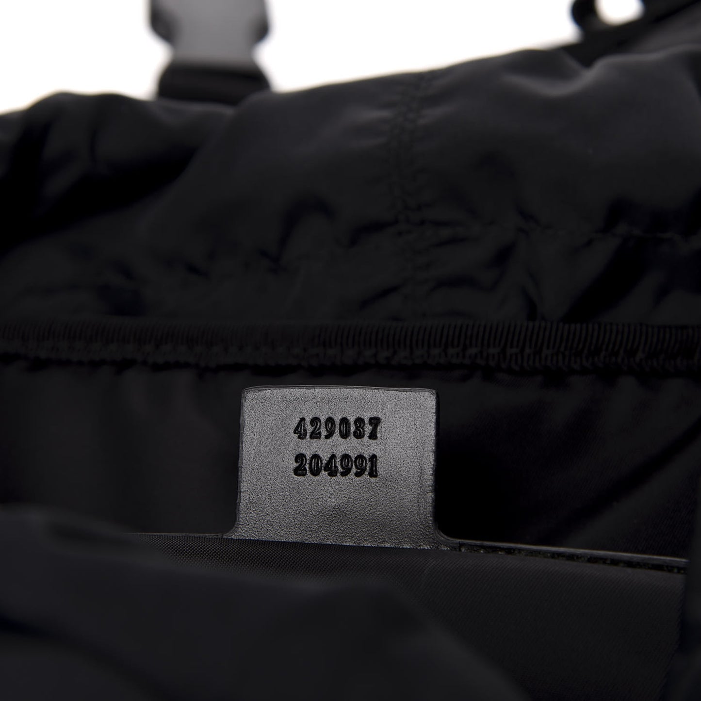 Techno Canvas Web L'Aveugle Par Amour Embroidered Double Buckle Backpack Black