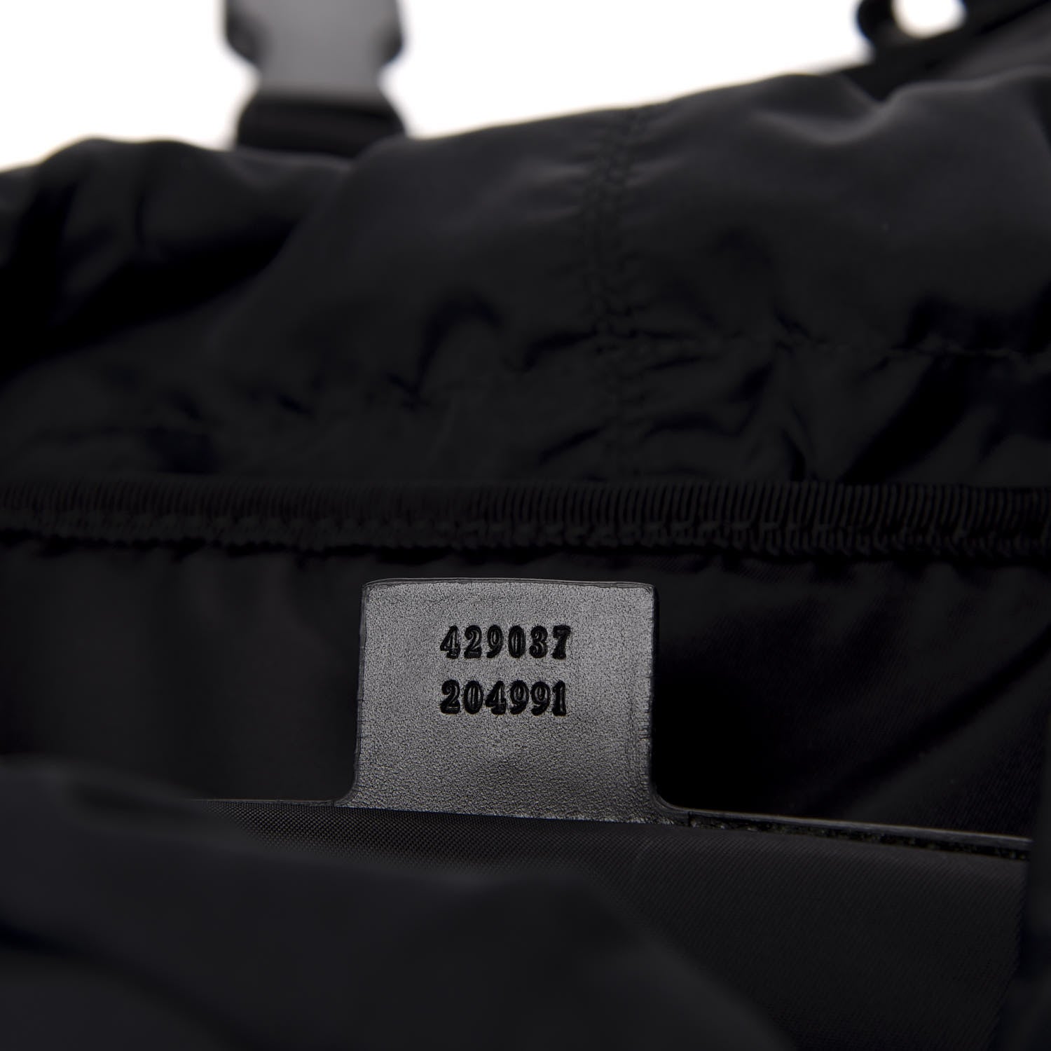 Gucci Techno Canvas Web L'Aveugle Par Amour Embroidered Double Buckle Backpack Black 8 of 9