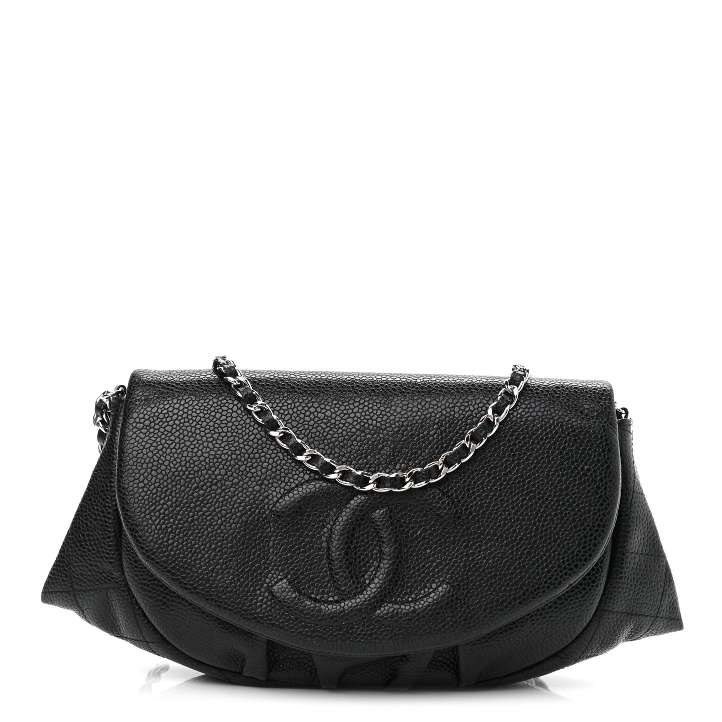 Caviar Half Moon Wallet On Chain WOC Black