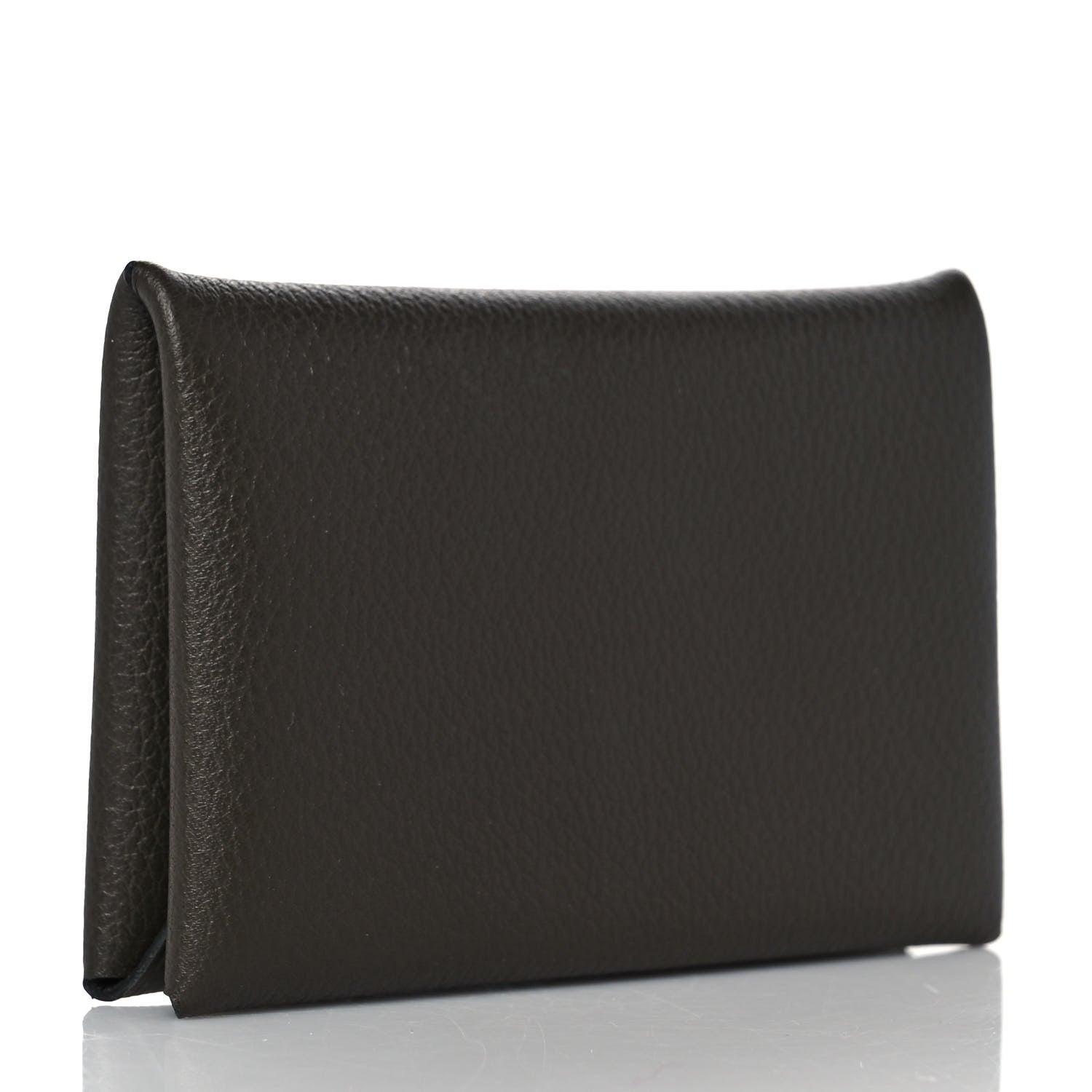 Hermes Evercolor Calvi Card Case Graphite 3 of 11