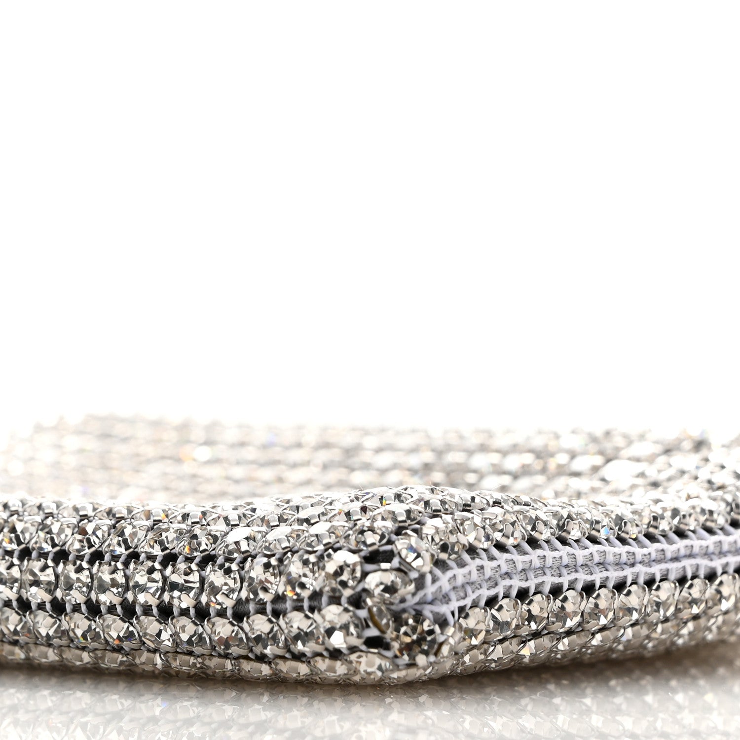 Stella McCartney Mesh Crystal Falabella Shoulder Bag Silver 10 of 10
