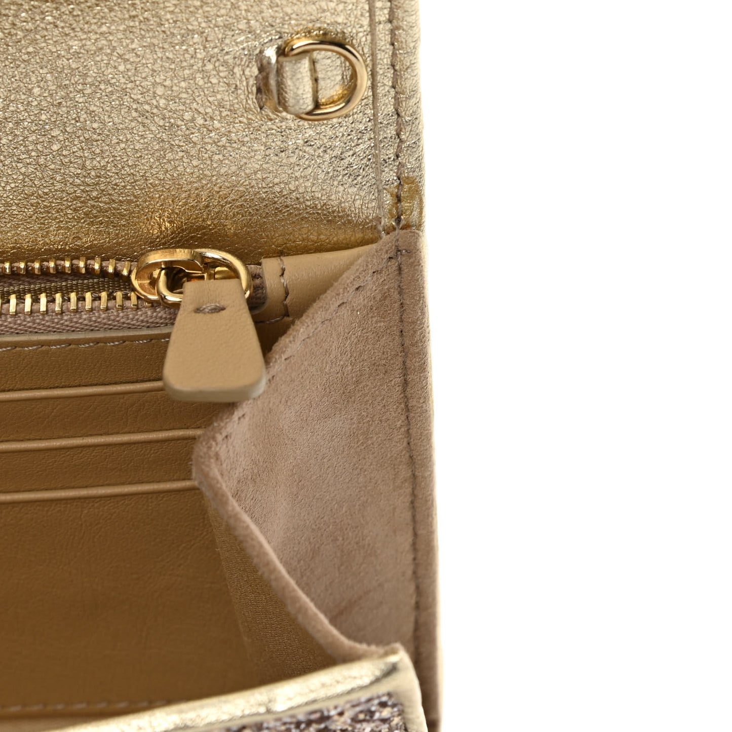 Glitter Clutch Gold