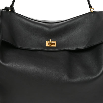 Balenciaga Smooth Calfskin Large Rodeo Top Handle Handbag Black 6 of 8