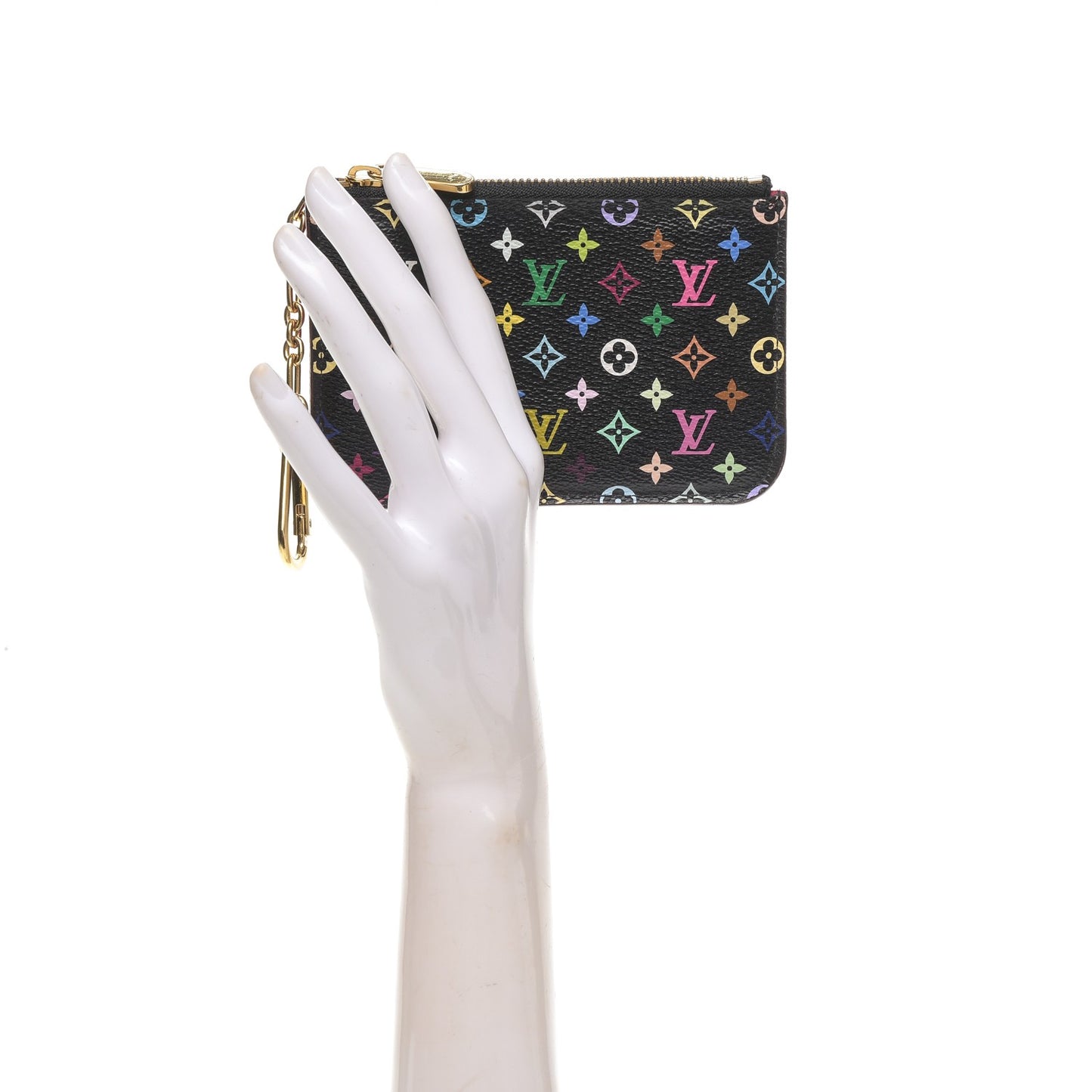 Monogram Multicolor Key Pouch Black Grenade