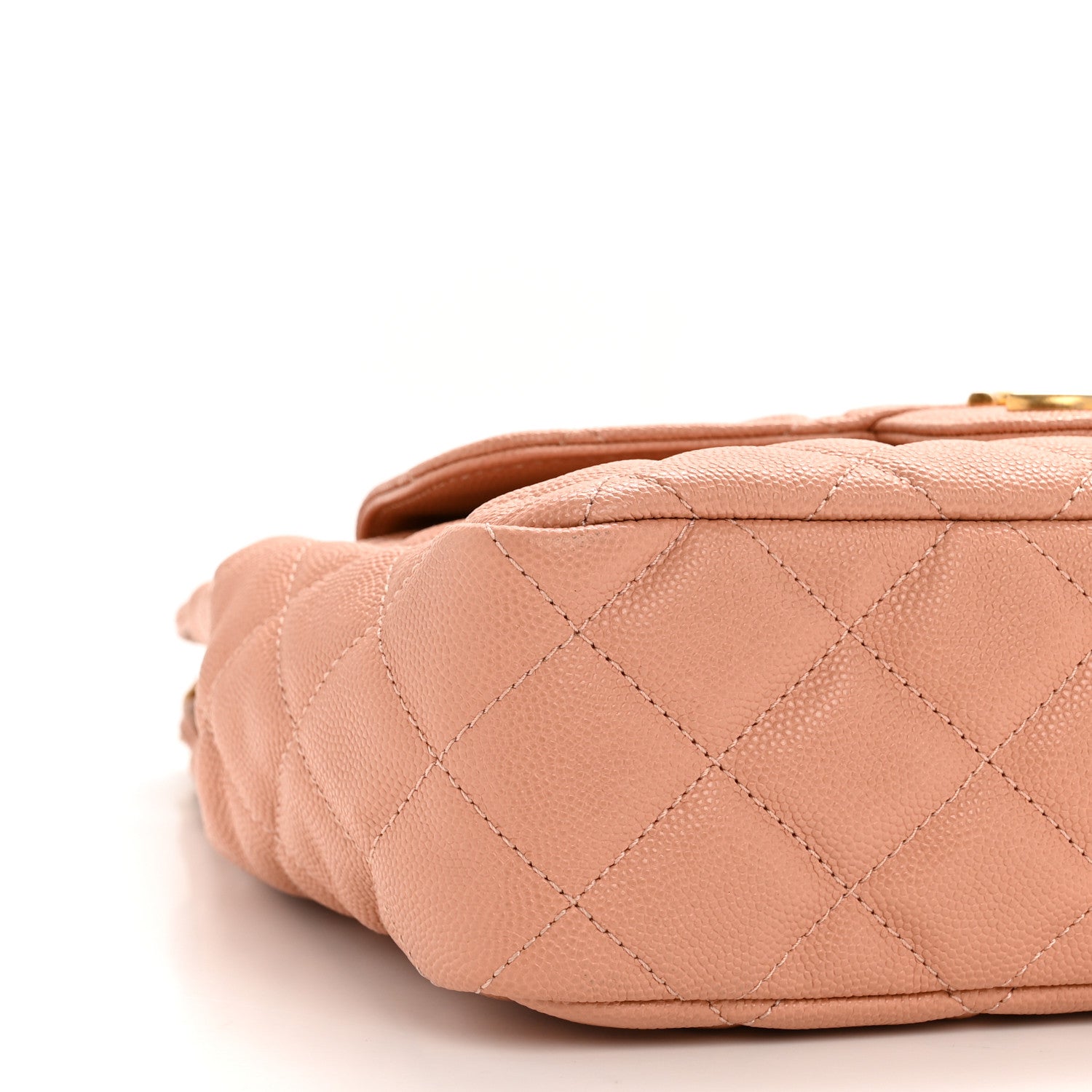 Chanel Caviar Quilted Wavy CC Hobo Beige 9 of 14