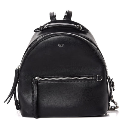 Fendi Vitello Dolce Crystal Flowerland Croc Tail Mini Backpack Black 1 of 7