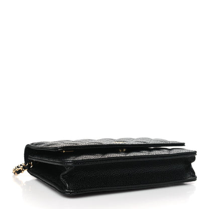 Chanel Caviar Quilted Wallet on Chain WOC Black 4 of 12