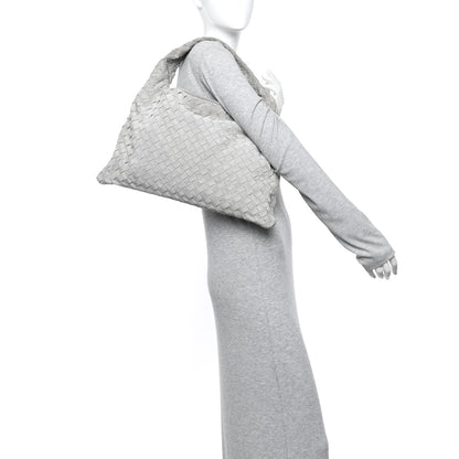 Bottega Veneta Suede Intrecciato Small Hop Sterling 3 of 11