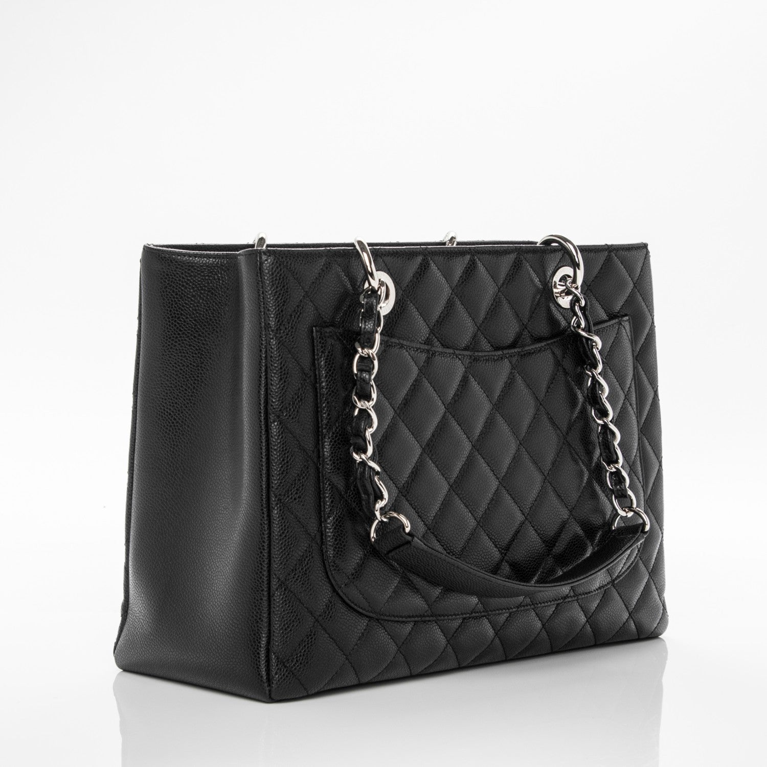 Chanel Caviar Quilted Grand Shopping Tote GST Black 3 of 7