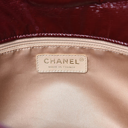 Chanel Vinyl Rock and Chain Medium Flap Bordeaux 6 of 11