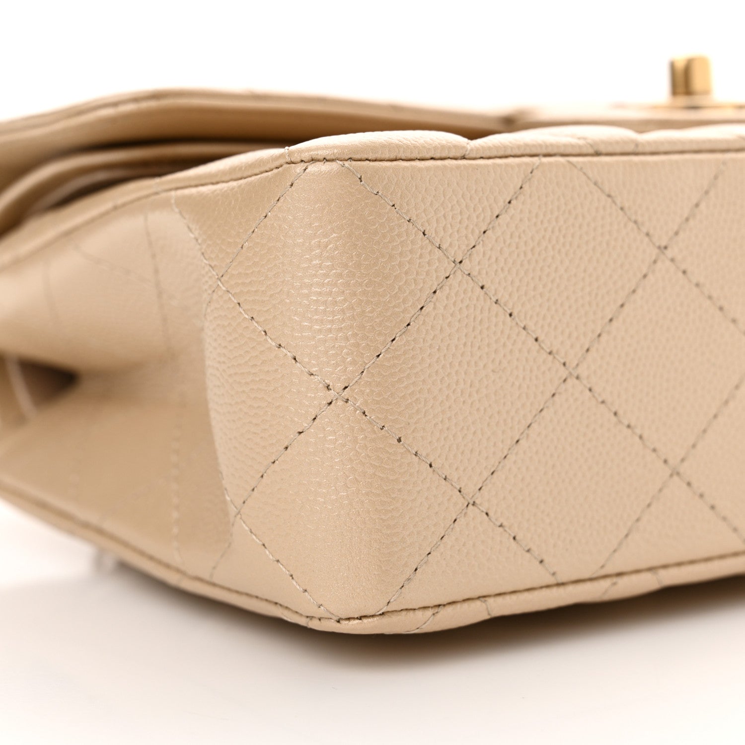 Chanel Metallic Caviar Quilted Small Double Flap Gold 9 of 11