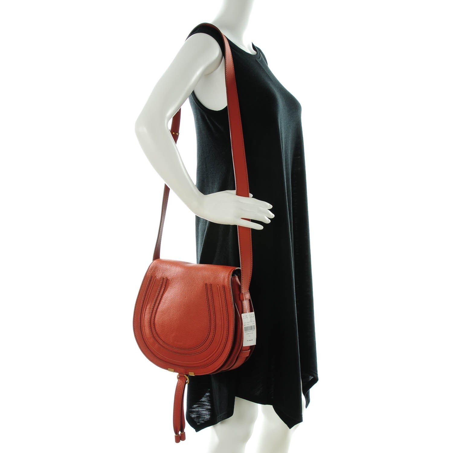 Chloe Calfskin Medium Marcie Round Crossbody Bag Whiskey 2 of 8