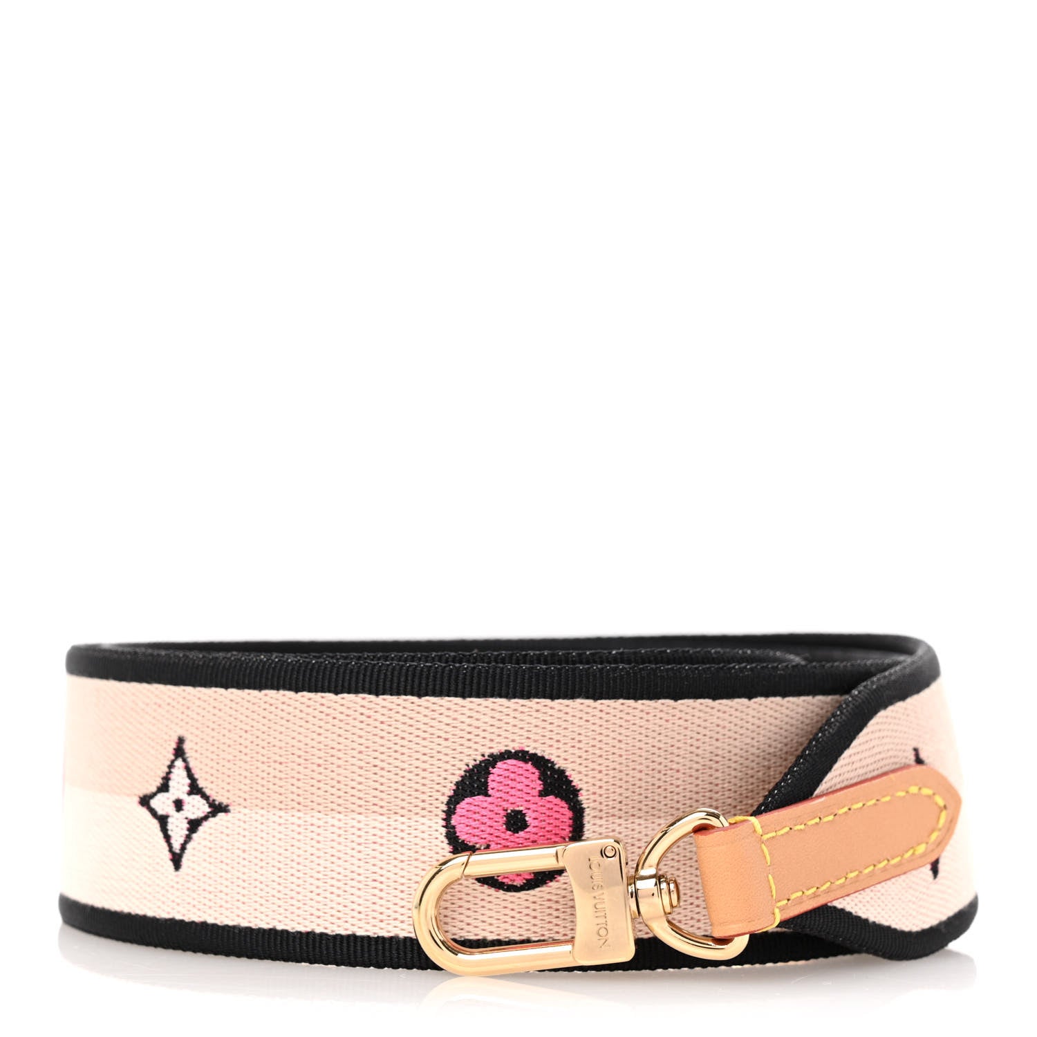 Louis Vuitton Jacquard Diane Shoulder Strap Black 1 of 6