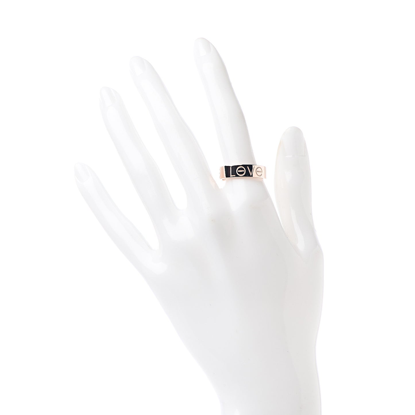 18K Pink Gold 5.5mm Engraved LOVE Ring 56 7.5