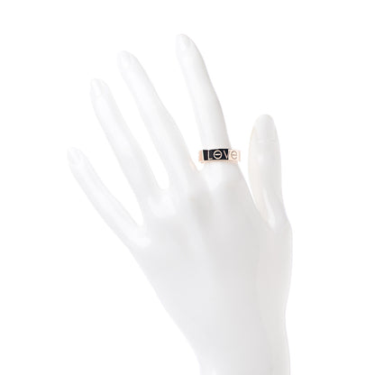 Cartier 18K Pink Gold 5.5mm Engraved LOVE Ring 56 7.5 2 of 5