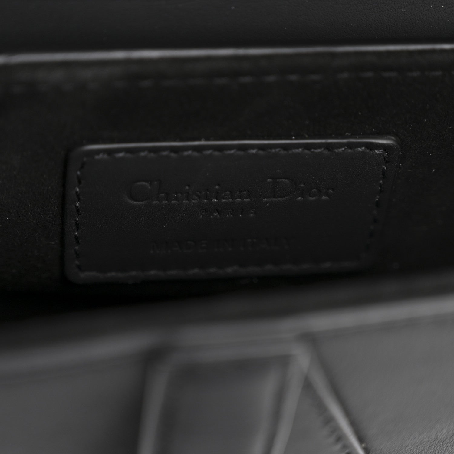 Christian Dior Ultra Matte Calfskin Mini Saddle Bag Black 6 of 12