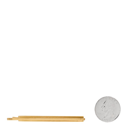 Chanel Metal Logo Hair Pin Gold 2 of 5