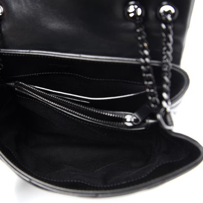 Saint Laurent Calfskin Y Quilted Monogram Small Loulou Chain Satchel Black 5 of 11