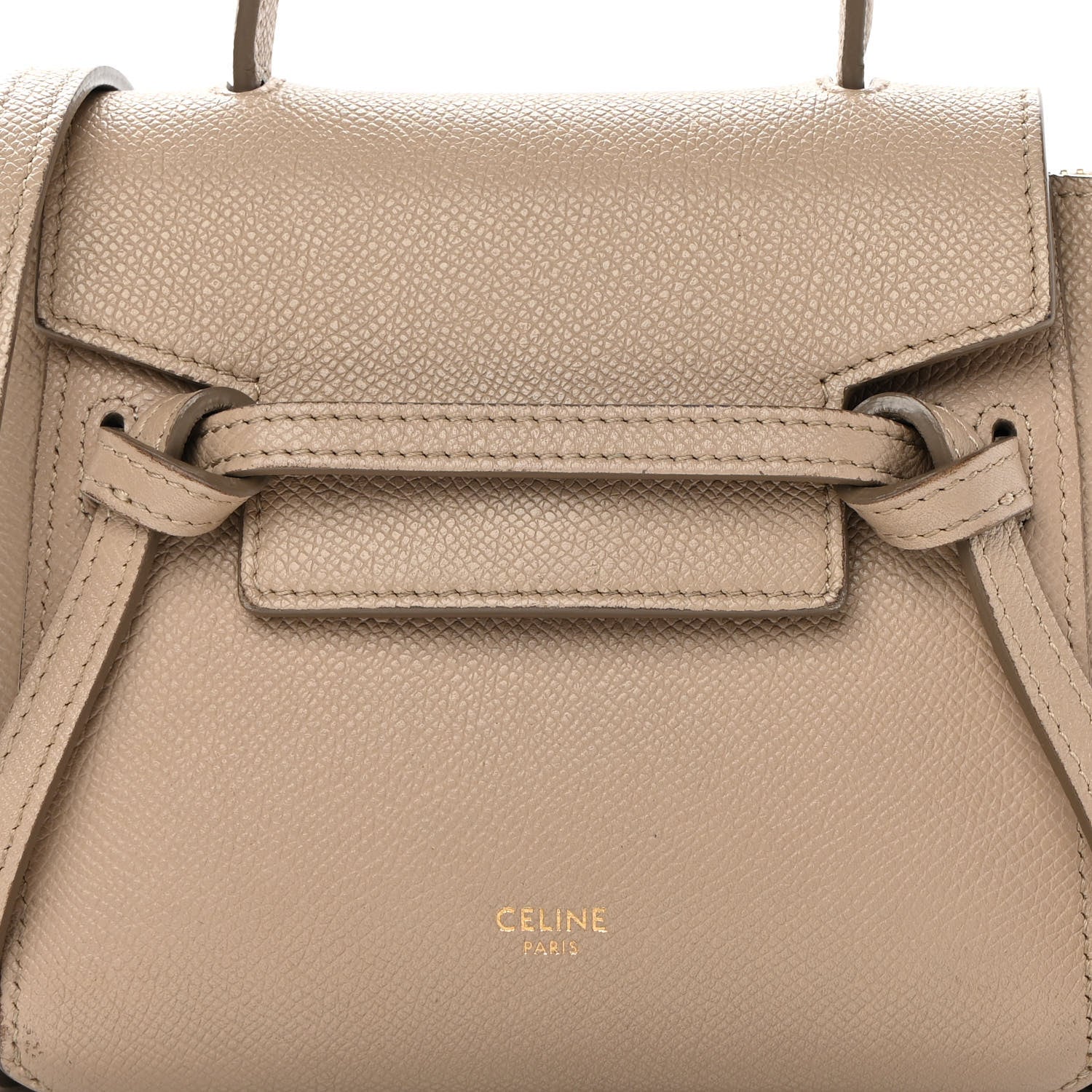 Celine Grained Calfskin Pico Belt Bag Light Taupe 8 of 18