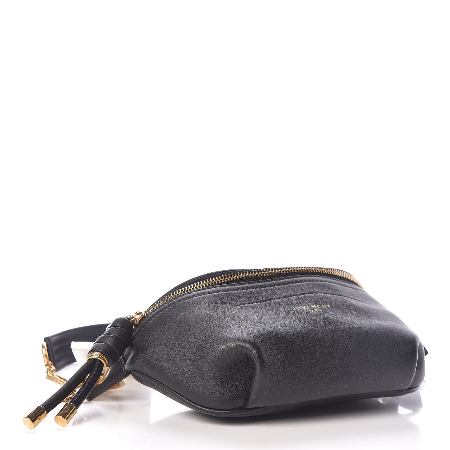 Calfskin Mini Whip Belt Bag Black