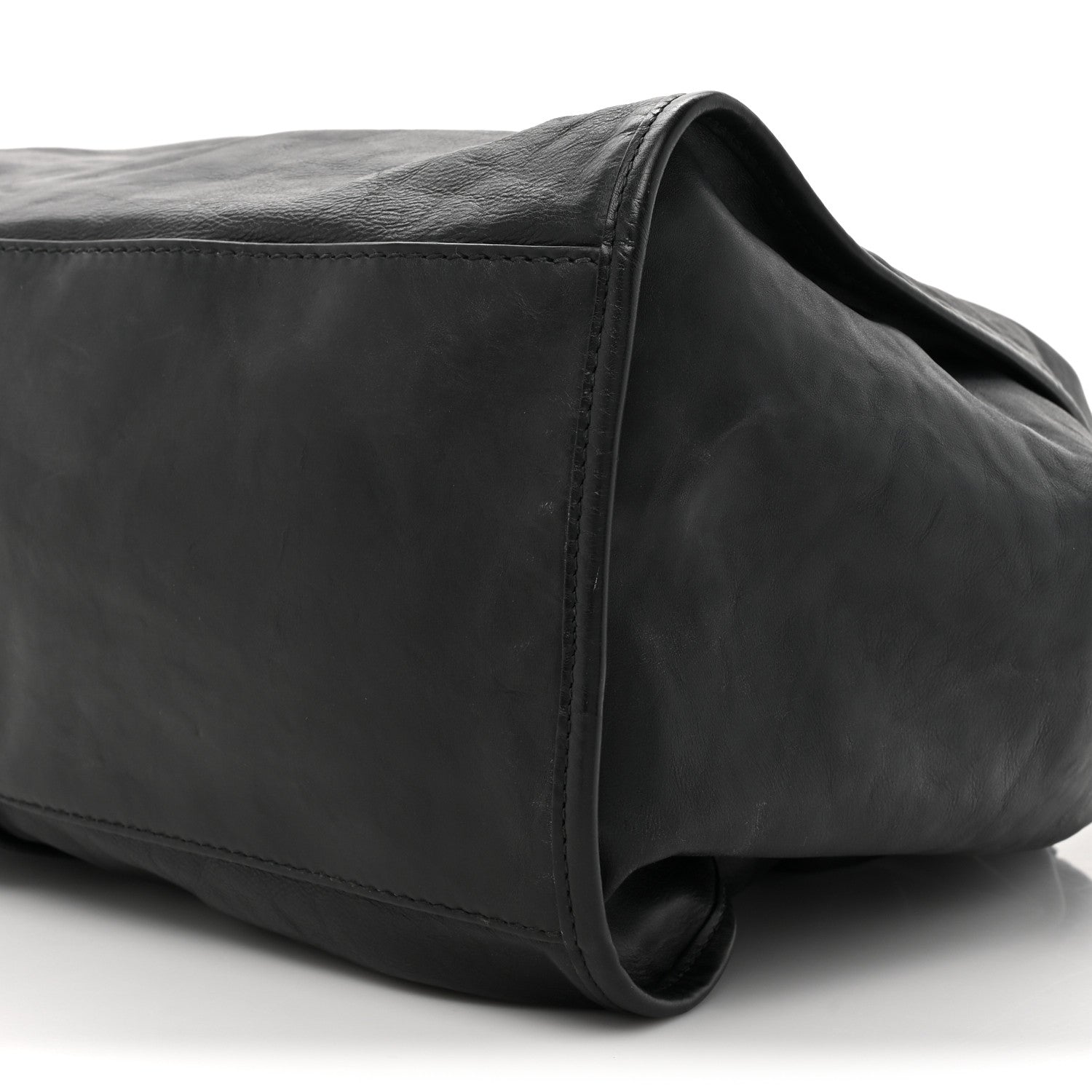 Gucci Calfskin Large Soft Stirrup Shoulder Bag Black 9 of 12