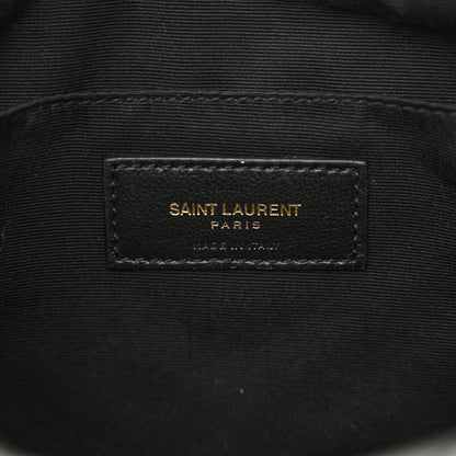 Saint Laurent Calfskin Matelasse Monogram Lou Camera Bag Vert Fonce 6 of 11