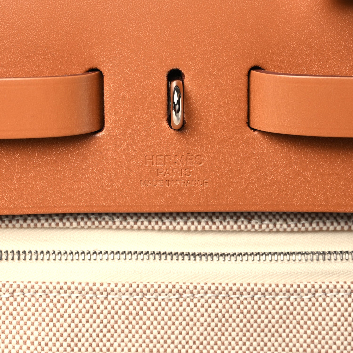Hermes Vache Hunter Calfskin Criss Viking Herbag Zip Retourne 39 MM Ecru Beige Naturel 7 of 10