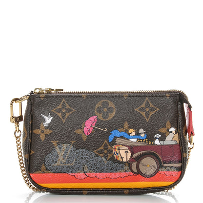 Louis Vuitton Monogram 2015 Christmas Animation Mini Pochette Accessories 1 of 6