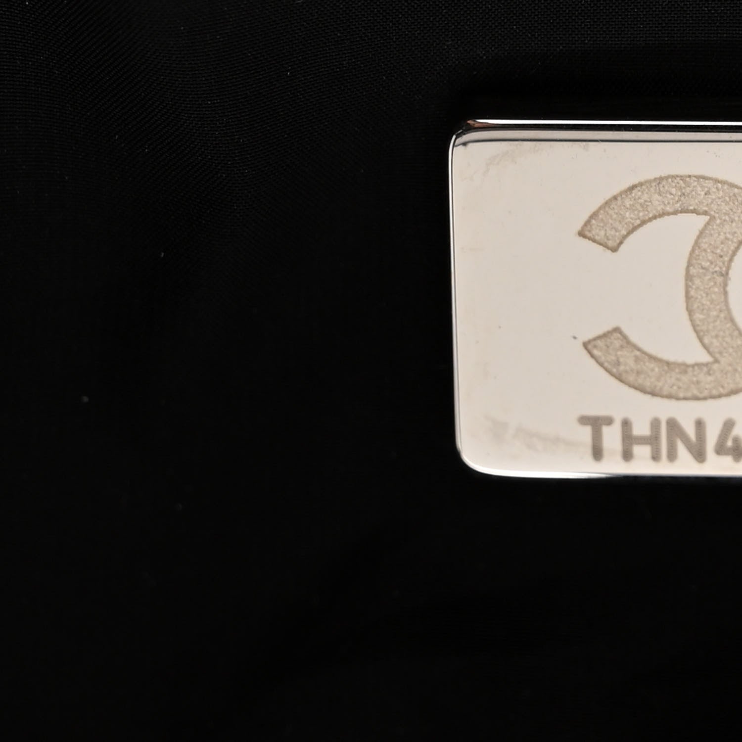 Chanel Nylon Printed Quilted Coco Neige Convertible Backpack Black White 9 of 12