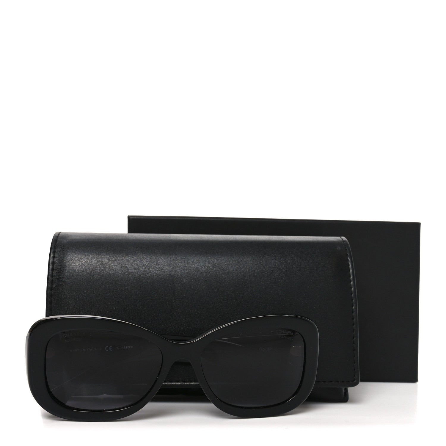 Chanel Acetate Polarized CC Sunglasses 5468-B-A Black 1815514