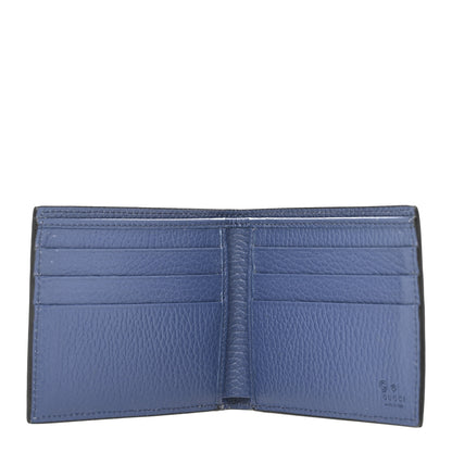 Gucci Dollar Calfskin Bi-Color Interlocking G Bi-Fold Wallet Black Caspian 5 of 9