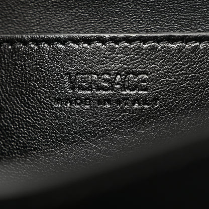 Versace Calfskin Medium Greca Goddess Shoulder Bag Black 7 of 12