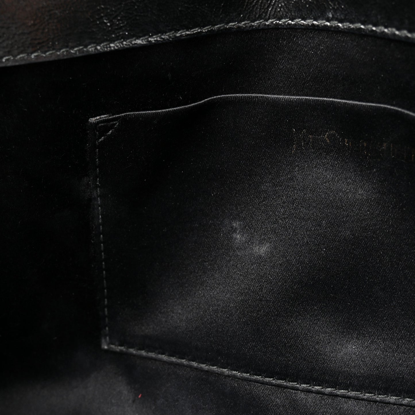 Textured Patent Monogram Large Belle De Jour Clutch Black