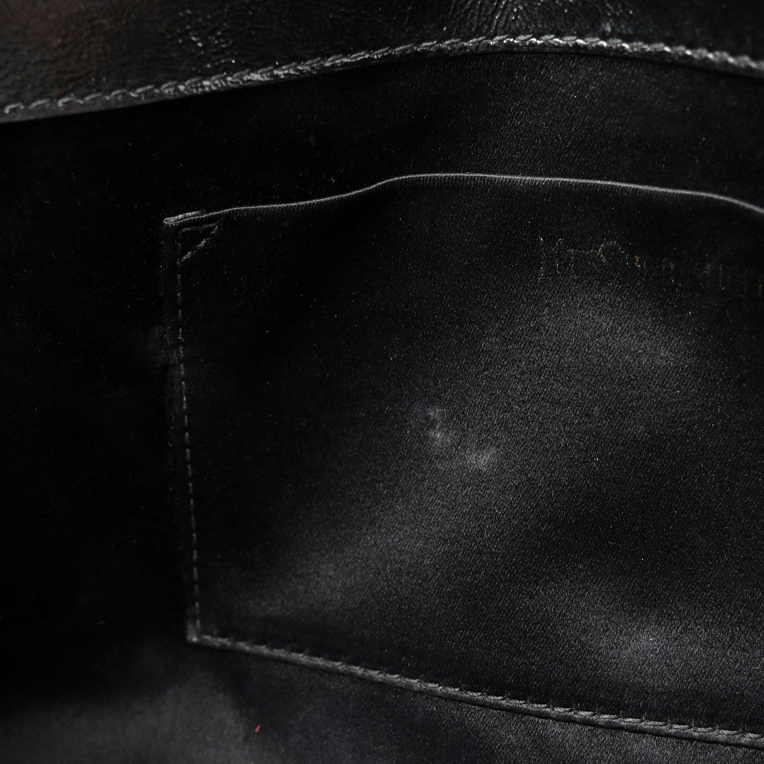 Saint Laurent Textured Patent Monogram Large Belle De Jour Clutch Black 10 of 10