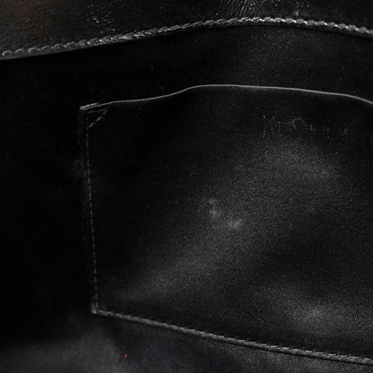 Saint Laurent Textured Patent Monogram Large Belle De Jour Clutch Black 10 of 10