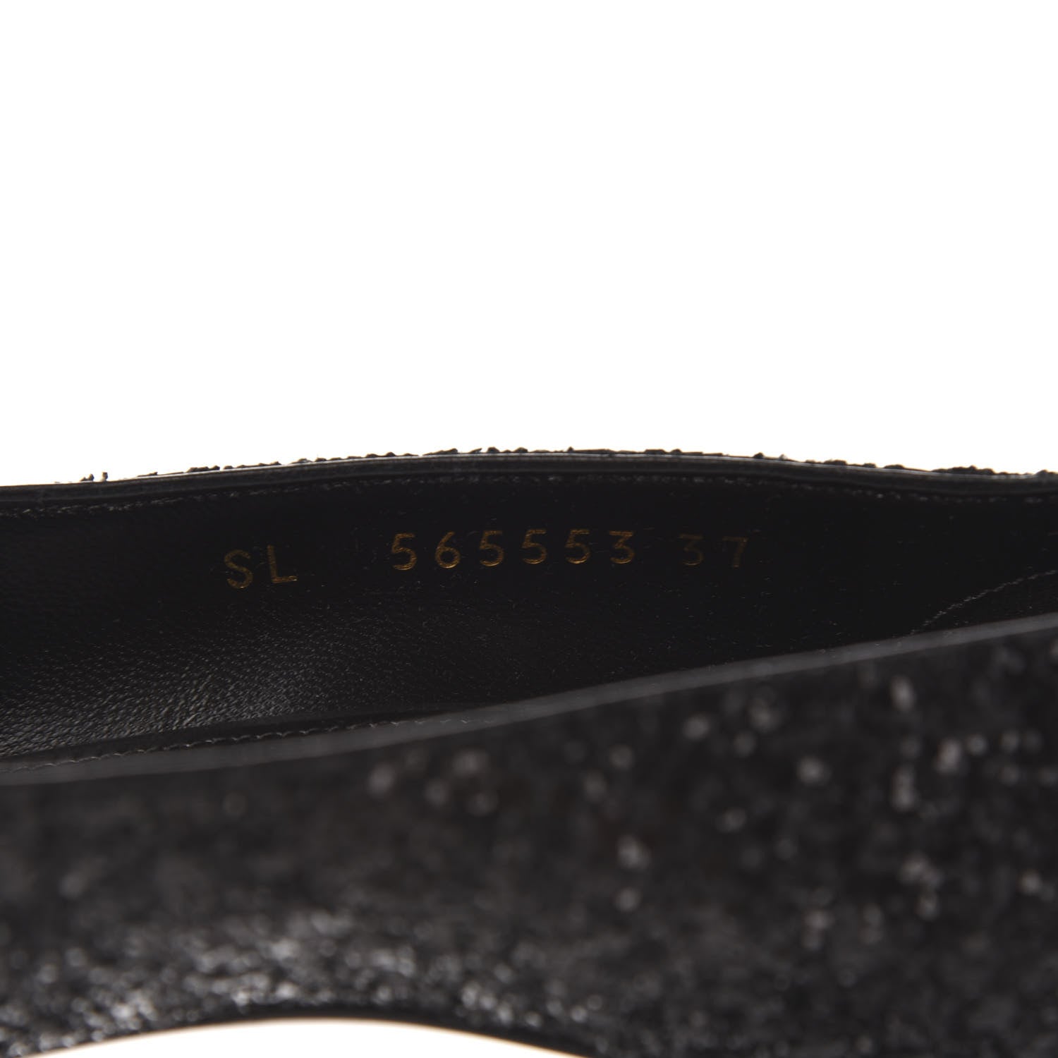 Saint Laurent Glitter Opyum 85 Pumps 37 Black 8 of 9