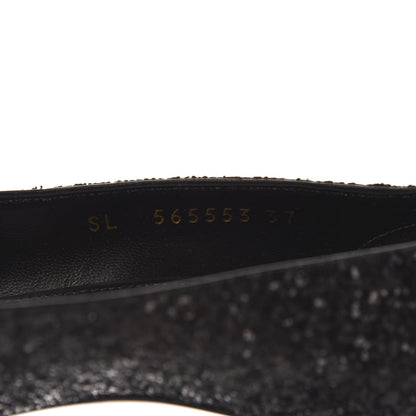 Saint Laurent Glitter Opyum 85 Pumps 37 Black 8 of 9