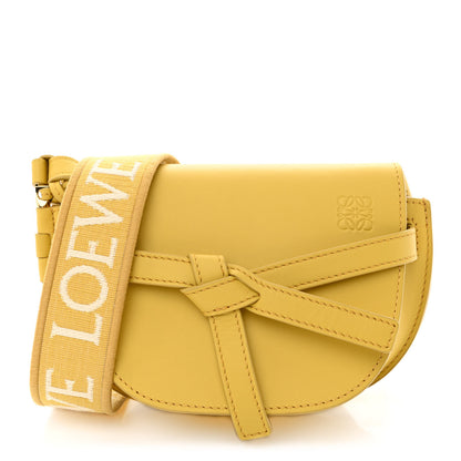 Loewe Calfskin Jacquard Mini Gate Dual Bag Dark Yellow 1 of 10