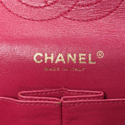 Chanel Tweed Quilted Medium Double Flap Fuchsia 6 of 14