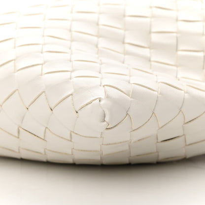 Bottega Veneta Calfskin Intrecciato Mini Hop White 10 of 10