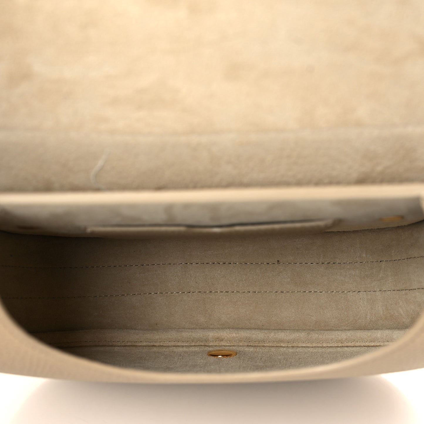 Grained Calfskin Medium Bobby Flap Beige