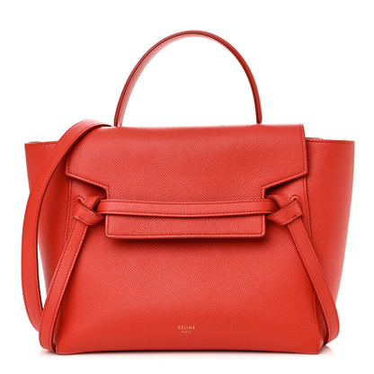 Celine Grained Calfskin Micro Belt Bag Coral 1 of 16